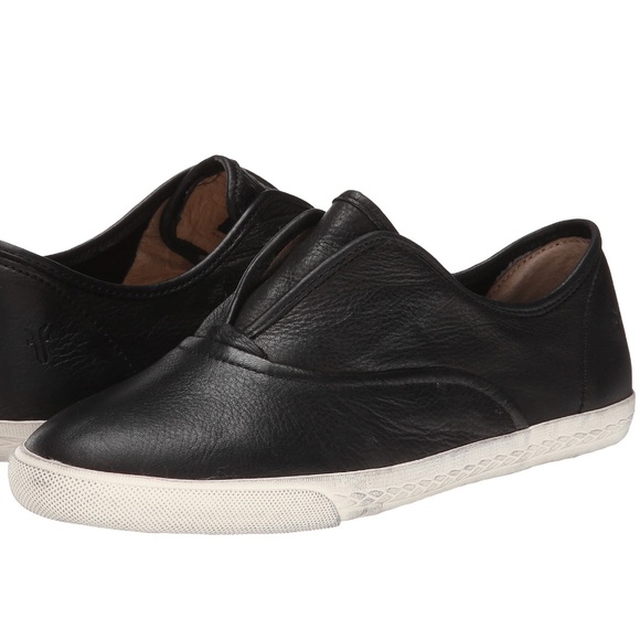 Frye Mindy Slip On Black Leather Size 6 - Picture 2 of 7